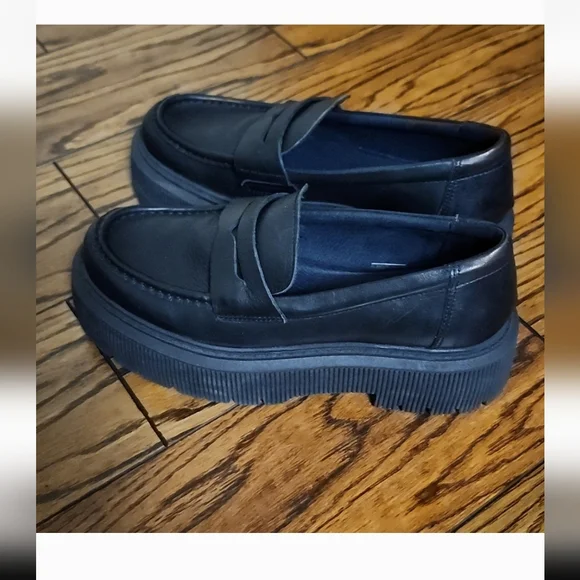 FLOYD Charlie Loafers, Women’s 37 | Black Leather | Platform Slip-Ons - Picture 13 of 13